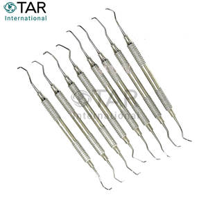 Juego de Curetas Dentales Alemanas Premium Gracey, Kit de Instrumentos Médicos Veterinarios Dentales, Mango Hueco de Doble Extremo, Limpieza Periodontal - Product Image 3