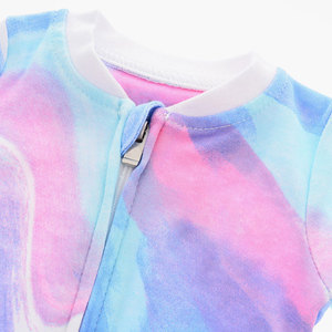Combinaison à effet tie-dye avec fermeture éclair sur le devant, imprimé logo, manches longues, fermeture éclair, motif imprimé, fermeture avant, multicolore - Product Image 2