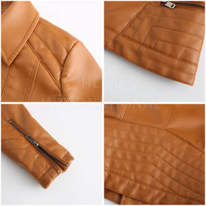 <b>Women's</b> High Street Style <b>Winter</b> Windproof Real Leather <b>Jacket</b> Stylish Outwear for Warmth - Product Image 6