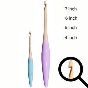 เข็มโครเชต์ตามหลักสรีรศาสตร์เพื่อการถักที่มีสมาธิ ความผ่อนคลาย ตะเข็บที่เรียบร้อย และการถักที่ให้ความรู้สึกดี - Product Image 2