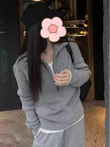 Vêtements pour femmes Sweatshirts polyvalents Casual Hoodies Comfortable Pullovers Slim Fit Soft Striped Lazy Style Jogging Daily Women's - Product Image 4