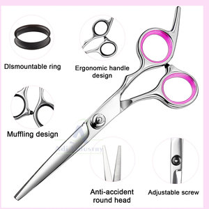 กรรไกรสแตนเลสสำหรับช่างตัดผมอุปกรณ์ความงามกรรไกรตัดผมมาใหม่ - Product Image 2