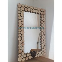 Papillon Concevant Métal Antique Fantaisie Mur Miroir Forme Ronde En Gros Fabriqué À La Main Moderne Suspendu Miroir Mural D'indien
