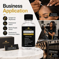 Colle de fixation extrême pour perruques, formule transparente invisible pour la ligne des cheveux, pour distributeurs mondiaux