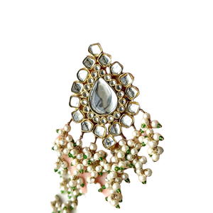 Juego de Joyería de Boda Clásico de Acero Inoxidable Hecho a Mano, Elegante, con Acabado Plateado, Cristales de Estrás, Amuleto Nupcial - Product Image 4