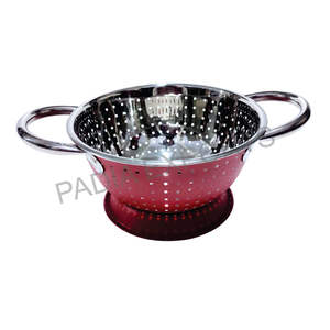 Modern Kitchen IP Stainless Steel Handle <b>Colander</b> Set Constructed with Durable <b>Metal</b> - Product Image 1