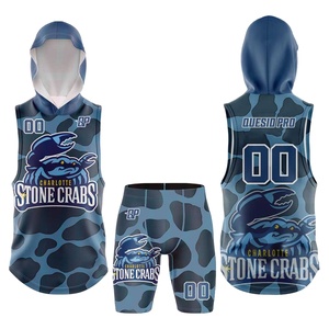 Ensemble d'uniformes de football américain 7v7 personnalisé, design classique, OEM, respirant, impression par sublimation, tissu léger, logo et couleur de l'équipe - Product Image 1