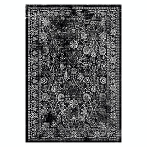 <b>RUGS</b> DEPOT LXDP-0996 Wholesale Charcoal Grey Modern Vintage Digital Printed Machine Washable Chenille Area <b>Rug</b> <b>Non</b> <b>Slip</b> - Product Image 1