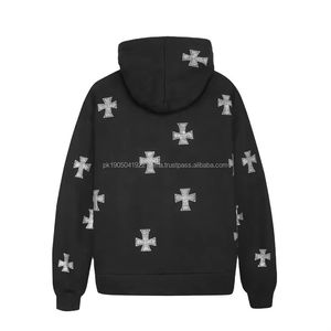 Sudaderas Personalizadas 2026 con Diseño de Última Moda Hechas en Pakistán, Sudaderas con Pedrería, Servicio OEM, Sudaderas con Pedrería para Hombre al por Mayor - Product Image 5