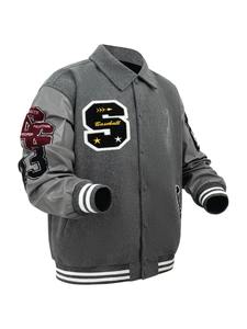 Veste bomber unisexe de qualité supérieure, couleur unie, personnalisable, coupe ample décontractée, en toile coupe-vent - Product Image 2