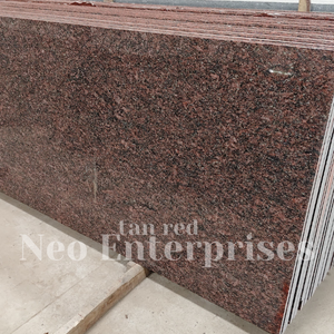 Comptoirs de cuisine en granit rouge Neo Tan poli à haute brillance revêtement de sol revêtement mural et escaliers fournisseur indien - Product Image 6