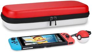 Étui de rangement simple en EVA avec fermeture éclair, bicolore rouge et blanc, pour <span class=keywords><strong>Nintendo</strong></span> Switch 2/OLED avec Joy-Con, pochette de voyage pour jeux - Product Image 5