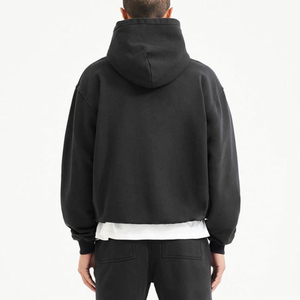 OEM logo personnalisé hommes Double fermeture éclair surdimensionné poids lourd fermeture éclair à capuche polaire pull à capuche nouveau automne hommes fermeture éclair sweats à capuche - Product Image 4