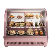 Vitrine Réfrigérée Commerciale à Double Vitrage Trempé pour Pâtisseries et Boulangeries – Meilleure Vente – Présentoir de Gâteaux de Comptoir
