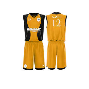 Conjunto de uniforme de baloncesto deportivo, camiseta y pantalones cortos de poliéster transpirable de secado rápido, ropa deportiva de equipo para hombres, mujeres y jóvenes - Product Image 3