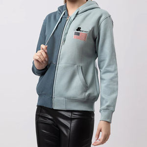 Custom Made New Arrival Your Own Design OEM ODM Service Ladies Color Block Hoodie 2024 New Arrival Zip up Hoodies para la venta - Product Image 5