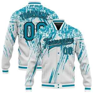 OEM personalizado deportes Varsity chaqueta lana cuero béisbol Letterman prendas de vestir exteriores para hombres mujeres elegante Calle moda desgaste - Product Image 5