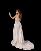 Performance Internet Celebrity Banquet Car Model Etiquette Robe de soirée New Sequin Fishtail Long Straight From Indian Suppliers