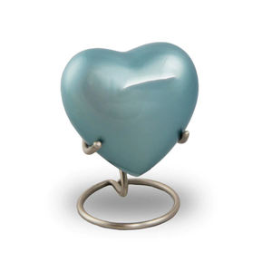 Suministros funerarios para mascotas, suministros de acero con forma de corazón, de urnas antiguas, Material elegante y decorativo de Metal y acero, nuevo diseño - Product Image 6