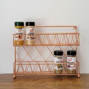 Porte-épices artistique en fer forgé avec des touches artisanales uniques pour améliorer les cuisines et la décoration rustiques de la maison - Product Image 2