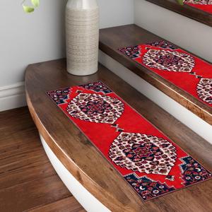 Alfombra con Textura Vintage - Alfombra Turca para Escaleras, Alfombra para Peldaños - Product Image 4