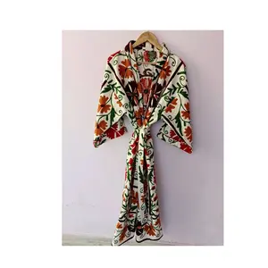 New Exclusive Collection Embroidery Kimono Robe Bath for Women Wedding and Party Wear Luxury Japanese kimono