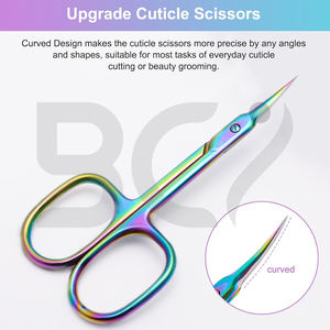 กรรไกรตัดหนังกำพร้าปลายแหลมหลากสีรุ่นใหม่มาแรง คุณภาพดี ขนาด 3.5 นิ้ว กรรไกรทำเล็บราคาถูก - Product Image 3