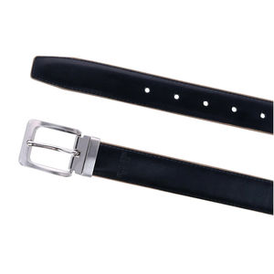 Cinturones de vestir reversibles de hombre OEM personalizados de alta calidad, estampado de cocodrilo, cuero genuino marrón, diseño personalizado al por mayor - Product Image 4