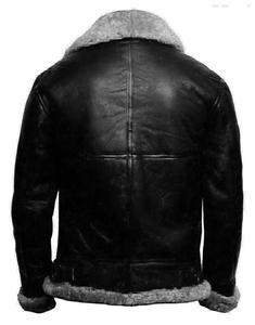 Chaqueta de bombardero de cuero genuino para hombre, moda elegante, ajustada, diseñador, Retro, Vintage, prendas de vestir exteriores, ropa de calle de invierno de lujo para motocicleta - Product Image 2
