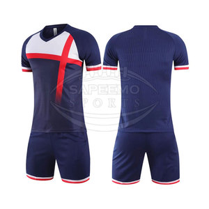 Tenue de football professionnelle de haute qualité, tissu 100% polyester, design personnalisé, tenue d'équipe de football, légère, respirante, rapide - Product Image 1