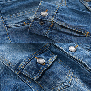 Top Trending 2024 New Kids Waterproof <b>Denim</b> <b>Jacket</b> <b>Baby</b> Boys Spring Cotton Coat with Embroidery Children's OEM <b>Denim</b> <b>Jacket</b> - Product Image 3