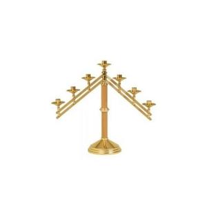 Candelabro Decorativo de Latón Hecho a Mano, Color Personalizable, Logotipo, Forma, Grabado/Impresión Tipográfica, Actividades Religiosas - Product Image 1