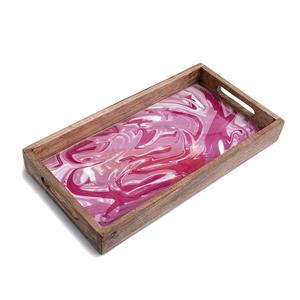 Bandeja de servidor de alimentos de calidad Superior, lujosa bandeja de madera de diseño hecho a mano para decoración de mesa de cena, uso de bandejas de Server - Product Image 4