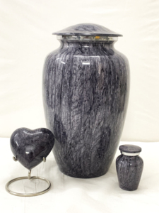 Urne funéraire personnalisable en aluminium blanc nacré de style européen, écologique, avec sac en velours - Product Image 5