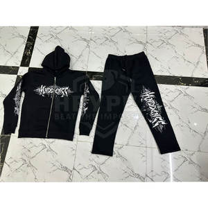 ชุดวอร์มผ้าฝ้ายขนแกะสำหรับผู้ชายชุดวอร์มลำลองสำหรับผู้ชายพิมพ์ลายโอเวอร์ไซส์ - Product Image 5