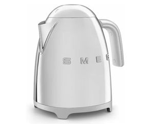 SMEGG'S Retro-Style Electric <b>Water</b> <b>Kettle</b> with Automatic Shutoff Removable Base and <b>Water</b> Indicator Polished Stainless Steel - Product Image 3