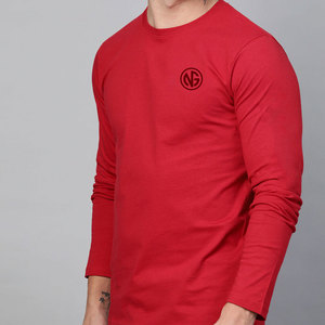 Camisetas de manga larga ligeras estampadas de fábrica para hombre, 100% algodón, corte holgado. - Product Image 3