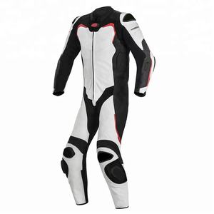 Nouvelles combinaisons de course en cuir de moto haute performance Track Ready Designs Triple couture et rembourrage de sécurité avancé - Product Image 4