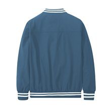 Chaqueta de bombardero para hombre con diseño de logotipo personalizado OEM, chaqueta cortavientos ligera informal con estilo - Product Image 6