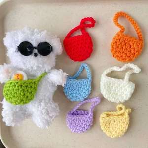 Sac bandoulière mini-poupée au crochet en promotion - Mini-sac tricoté DIY pour cadeaux et souvenirs de fête pour enfants - Product Image 2