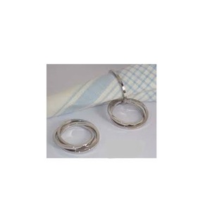 Anneau de serviette en aluminium au Design moderne pour vaisselle, porte-serviettes en plaqué argent, centre de Table, offre spéciale - Product Image 1