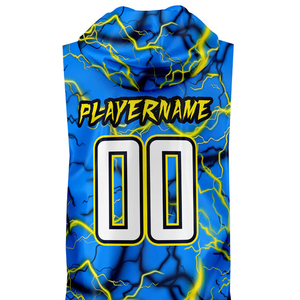 Ensembles de maillots de football américain 7v7 avec logo personnalisé de haute qualité Taille XL avec short à motif de drapeau pour les sports d'été - Product Image 2