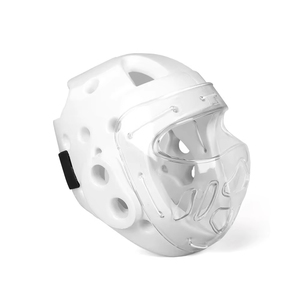Advanced Shock Taekwondo Head Guard <b>Padded</b> Head Guard Featuring Adjustable Chin Strap For Karate Taekwondo Boxing Head Guard - Product Image 4