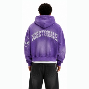 Nouvel arrivage : Sweat à capuche en molleton délavé de haute qualité, 100 % coton, couleur personnalisable, respirant, écologique, idéal pour l'hiver - Product Image 2