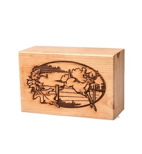 Urne en pin pour cendres humaines Belle chère urne de crémation personnalisée pour cendres grande boîte d'urne en bois fabriquée à la main - Product Image 5