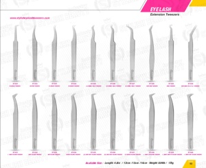 Pince à épiler pour extension de cils ensemble pince à épiler volume couleur plasma conçue avec précision pince à cils professionnelle - Product Image 6