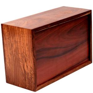 Urna Caja de cremación de palisandro para humanos Dos almas Urna personalizada para cenizas Artesanal Grande - Product Image 3