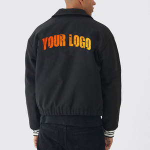 High Street à la mode SoftShell matériel coupe-vent Baseball Letterman Varsity veste personnalisé broderie Logo veste pour homme - Product Image 5