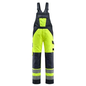Fire Resistant High Visibility Bib Overalls Safety Work Pants Fireproof <b>Workwear</b> Safety Hi Vis Bib Working washed <b>men's</b> pants - Product Image 5