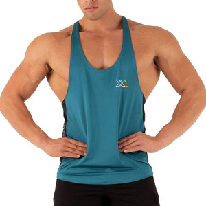Camisetas sin mangas de talla grande a la moda para hombre, ropa deportiva personalizada, sin mangas, espalda cruzada, ropa de gimnasio, camisetas de entrenamiento a precios muy baratos - Product Image 1